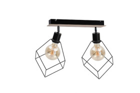 Spot loftowy 2xE27 RUBEN WOOD