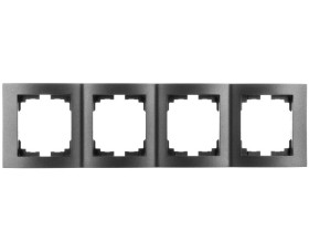 LOGI Ramka poczwórna pionowa Grafit 021540041 25301