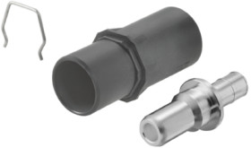 Plug, 1 pole, crimp connection, screw locking, straight, 1079780000