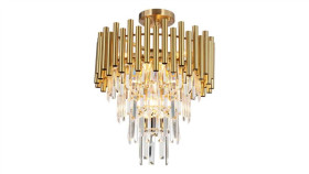 Lampa Sufitowa Madison Gold 9Xe14 Ml8806 Milagro