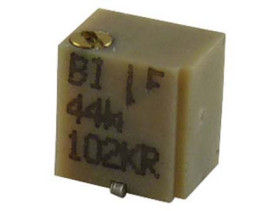 Potencjometr dostrojczy 1kΩ SMD 0.25 W @ 85 °C 9 -zwoje Regulacja górna 1,42 mm (metalowa śruba regulacyjna)
