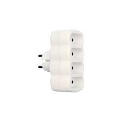 Rozgałęźnik 4 gniazda płaskie - Vorel 72402