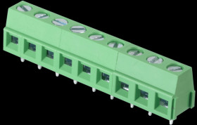 CTB0502/9 Lötbare Schraubklemme - 9-pol, RM 5 mm, 90°