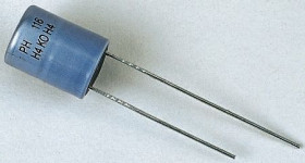 Kondensator 220μF 16V dc Radialny, Otwór przelotowy Vishay roztaw: 5mm 8.2 (Dia.) x 11mm