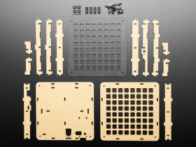 Adafruit 8x8 Trellis Feather M4 Acrylic Enclosure + Hardware Kit