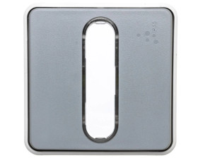 PLEXO55 Przycisk jednobiegunowy z podświetleniem szary 069543