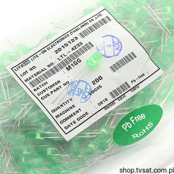 LTL-4233 LED Green 5 mm RADIAL LITEON