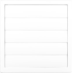 Kratka z żaluzją 170x170 fi.100 biały 02-307