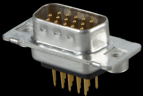 163A16799X D-SUB plug, high density, 15-pin, print, twisted