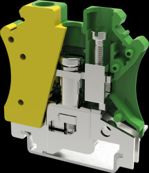 PC6-PE-01P-1Y-00A(H) Terminal block PC6, 6 mm², green-yellow