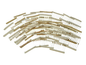 Zestaw rezystorów; 330szt.; węglowy; ZR-1/25-330; 0,25W; 10÷10000000ohm; 5%; przewlekany (THT)