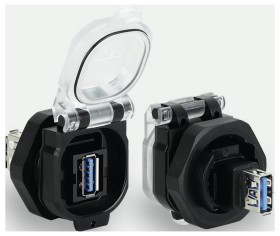 Lütze 493112 USB-3.0 A/A F/F 180° PC, 1 szt.