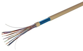 Kabel telefoniczny, 100m, 8-parowy, ekranowany, Brązowy 1 kV DC, RS PRO, Odporność na ogień 16