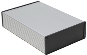 Aluminum RF enclosure, (L x W x H) 280 x 191 x 68 mm, natural, IP54, 1457U2801E