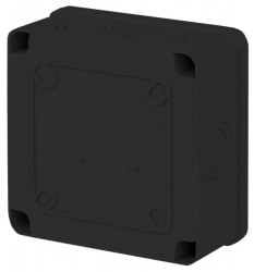 Puszka instalacyjna n/t ABS 150x120x80 czarna IP65 CZPI.150X120X80