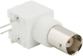 BNC panel socket 50 Ω, solder connection, angled, 031-5431