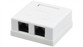 Gniazdo Komputerowe 2Xrj45 Kat.5E Nieekranowane Utp Natynkowe Neku