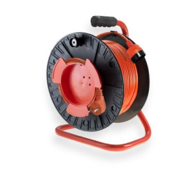 Przedłużacz ogrodowy bębnowy 1-gniazdo b/u 40m /OMY 2x1/ PKB2-1040