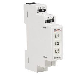 Wskaźnik Zasilania LKM-04-40 LED 3x230V+TN żółta/zielona/czerwona EXTA