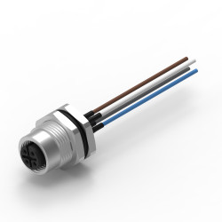 Złącze wielostykowe przemysłowe 4-pinowe M12, panelowe Gniazdo Wurth Elektronik