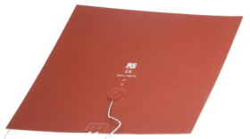 Silicone Heater Mat 396 W 240 V AC 300 x 300 (square)mm
