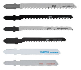 Brzeszczoty do wyrzynarki uchwyt typu T do cięcia drewna metalu tworzyw po linii prostej i po łuku 57H754 /6szt./