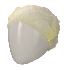 Siatka do włosów, typ: Czepek, Żółty, zastosowanie: Przemysł spożywczy, Jednorazowe, Polipropylenowe, Jeden rozmiar