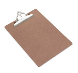 Rapesco Hardboard Clipboard, A4+, Brown