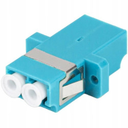 Adapter światłowodowy FO MM duplex LC/UPC-LC/UPC aqua OM3 LANBERG