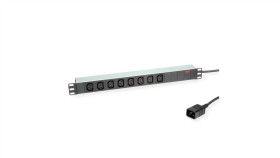 Listwa Zasilająca Roline 19 8-Drożna Wtyczka C13 + C20, Aluminium, 2 M