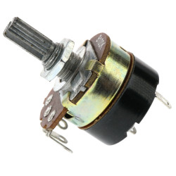 2W B 24mm Linear Potentiometer with Switch - 6mm Shaft - WH138-1