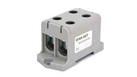 Złączka Szynowa Gwintowa Al/Cu 2X95mm2 Szara Wlz-35P/2X95sz