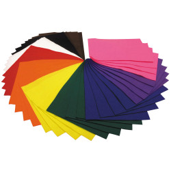 Rapid A4 Felt Classpack of 40 Assorted Sheets