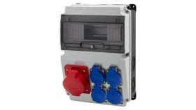 Rozdzielnica Lago 10M Bicolor - Gniazda 16A 5P, 4X230v /10 Modułów/