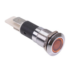 Amber LED 12mm Flat Panel Indicator 220V