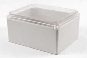 PC enclosure, (L x W x H) 250 x 200 x 130 mm, light gray (RAL 7035), IP65, RP1630C