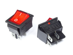 Przełącznik MK-621 KCD2-201N 230V AC podświetlany (ON)-OFF