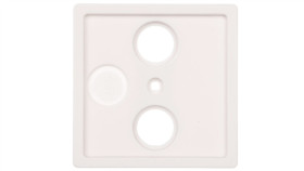 Berker Q.1/Q.3 Płytka Czołowa Do Gniazda Antenowego Rtv 2- I Potrójnego Biały...