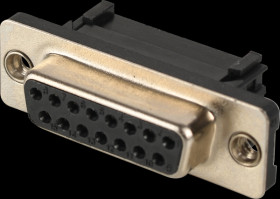 114-15-2-10-00-60 D-SUB socket, 15-pin, for IDC ribbon cable
