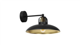 Kinkiet Felix Black/Gold 1Xe27 Mlp8904 Milagro