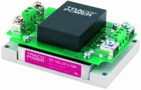 DC converter, 9-18 VDC, 83 W, 1 output, 3.3 VDC, 90 % efficiency, TEP 100-1210-CMF