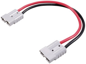 Przedłużacz złącza akumulatora wysokoprądowego 300 mm TC-12195676 czarny, czerwony TRU COMPONENTS Zawartość: 1 szt.