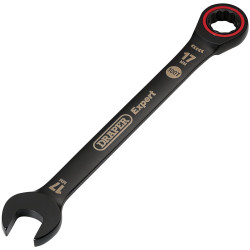 Draper Expert 03890 HI-TORQ&#xAE; Metric Ratchet Combination Spanner 17mm Black