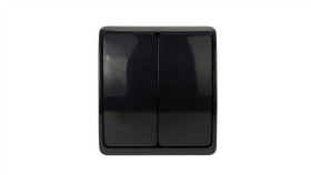 Viplast Koala Łącznik Świecznikowy Ip44 Natynkowy Czarny