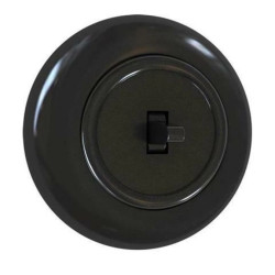 Premiumlux RETROLINE Łącznik pojedynczy z ramką czarny