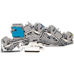 WAGO 2005-7641 NT/L/PE Multi Level N Disconnect Terminal Block Grey