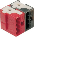 KNX Zacisk systemowy 2 biegunowy 0,6 do 0,8mm2 10,2x11,5x10mm czerwono czarny TG008