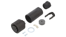 Cm06ea14s-2S Złącze Okrągłe Wtyk Cm Ip67 Pin: 4 Pokrycie Srebrzony Żeńskie