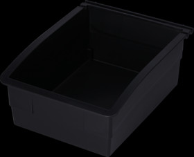ESD tray, without drawers, black, (L x W x D) 160 x 210 x 82 mm, 130 ESD-CON