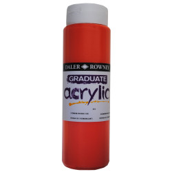 Daler Rowney 123500619 Graduate Acrylic Paint 500ml Cadmium Orange Hue